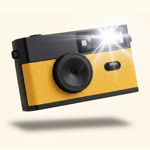 Saycheez Retro-Digitalkamera in Gelb – Hero