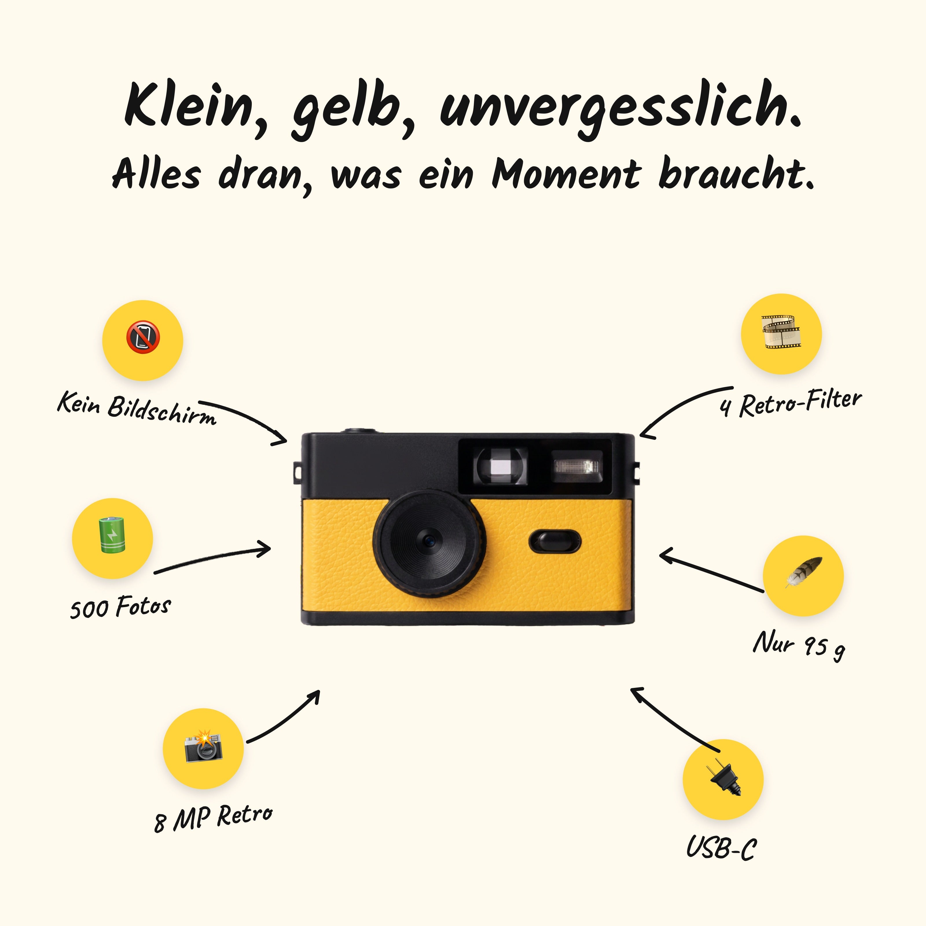 Klein, gelb, unvergesslich – alle Vorteile
